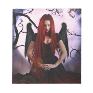 Bloco De Notas Demônio Feminino Da Noite