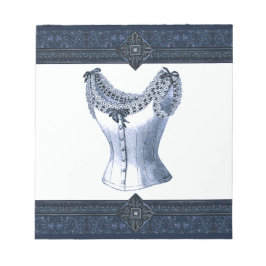 Bloco De Notas Denim Blue Vintage Bustier