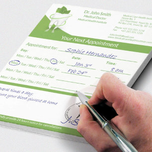 Bloco De Notas Dentista Dental Dentista Dentária Sensação Médica