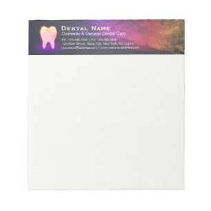 Bloco De Notas Dentista profissional Dentista Dentista Dente Rosa