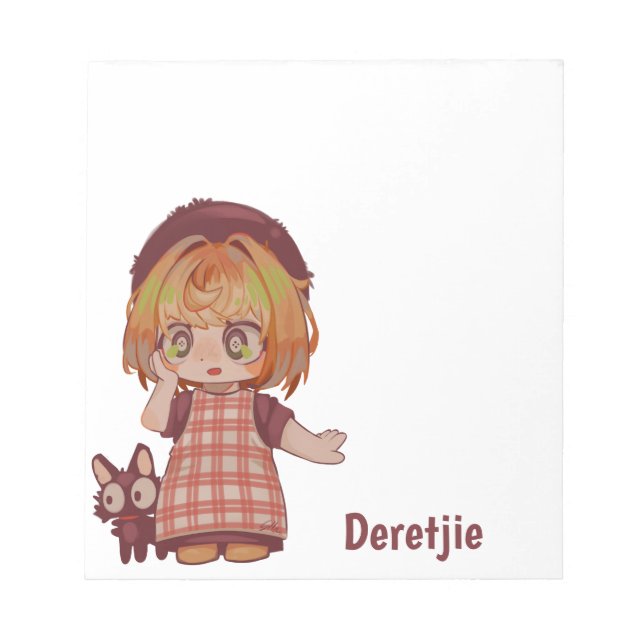 Bloco De Notas Deretjie Spakenburg chibi (Frente)