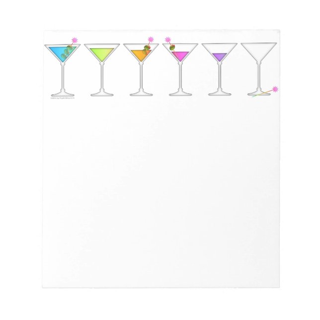 BLOCO DE NOTAS DESAPARECENDO MARTINI NOTEPAD (Frente)