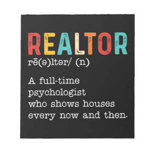 Bloco De Notas Descrição do Trabalho do Realtor do Agente Imobili