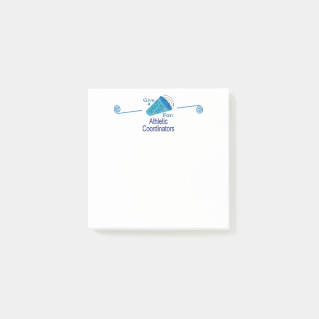 Bloco De Notas Descubra os coordenadores atléticos (Frente)