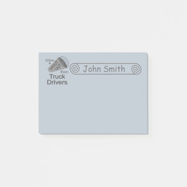 Bloco De Notas Descubra os drivers de caminhão 4x3 (Frente)