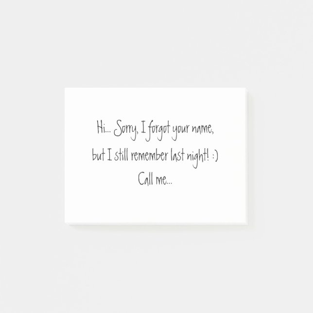 Bloco De Notas Desculpe, esqueci o seu nome! Namorando Love Black (Frente)