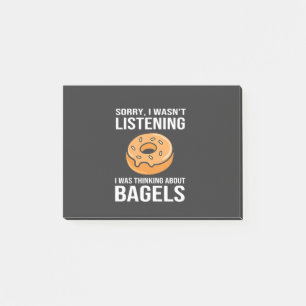 Bloco De Notas Desculpe, estava pensando em Bagels judeu Hanukkah
