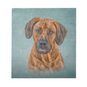 Bloco De Notas Desenhando Ridgeback da Rodésia