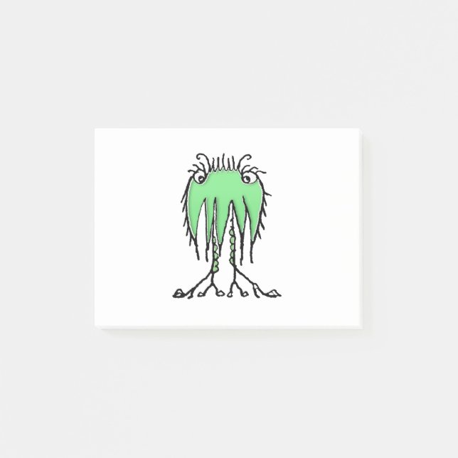 Bloco De Notas Desenho bonitinho de alienígena (Frente)