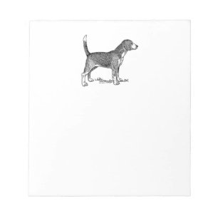 Bloco De Notas Desenho de Cão Elegante de Febre