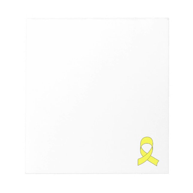 Bloco De Notas Desenho de Fita Amarela Personalizado (Frente)