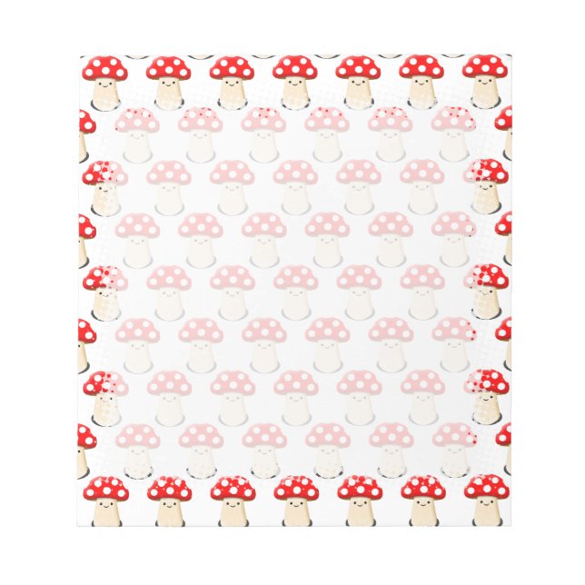 Bloco De Notas Desenho do Cogumelo (Frente)