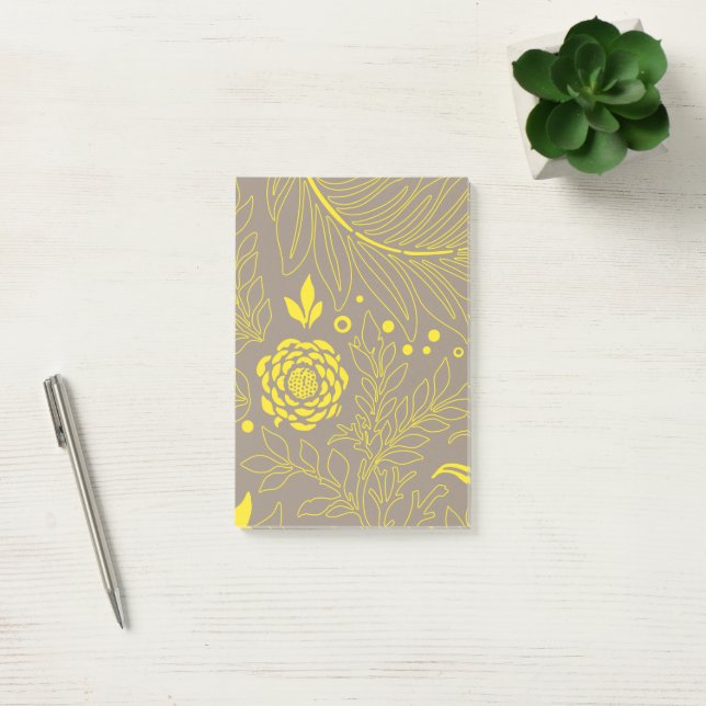 Bloco De Notas Desenho Floral 18 (Escritótio)