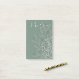 Bloco De Notas desenho floral abstrato das férias de Natal