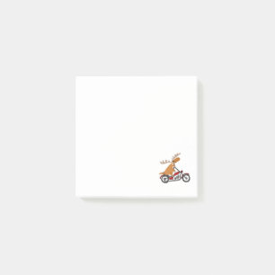 Bloco De Notas Desenhos animados bonitos da motocicleta da