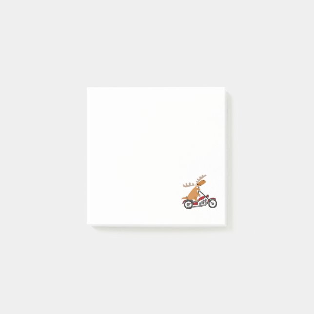 Bloco De Notas Desenhos animados bonitos da motocicleta da (Frente)