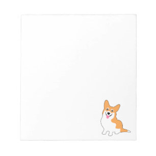 Bloco De Notas Desenhos animados de sorriso do Corgi de Galês do