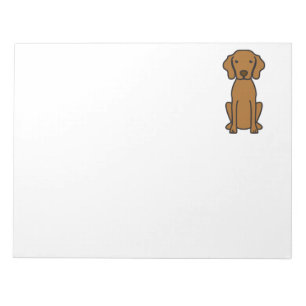 Bloco De Notas Desenhos animados do cão de Vizsla