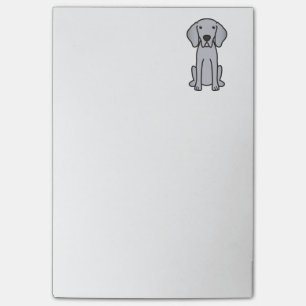 Bloco De Notas Desenhos animados do cão de Weimaraner