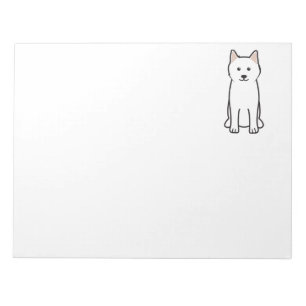 Bloco De Notas Desenhos animados do cão do Samoyed