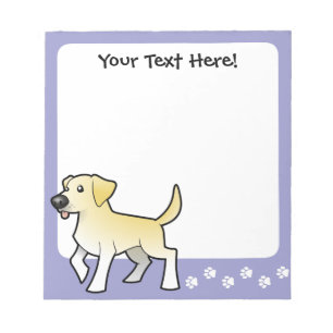 Bloco De Notas Desenhos animados labrador retriever