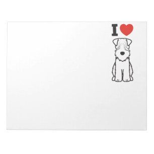 Bloco De Notas Desenhos animados Wheaten brandamente revestidos