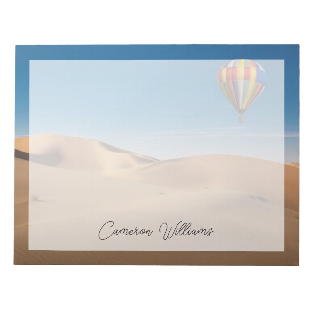 Bloco De Notas Desertos | Dunas de areia no deserto de Dubai (Frente)