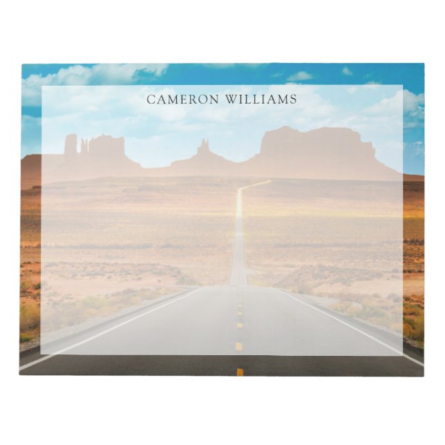 Bloco De Notas Desertos | Monument Valley, Utah (Frente)