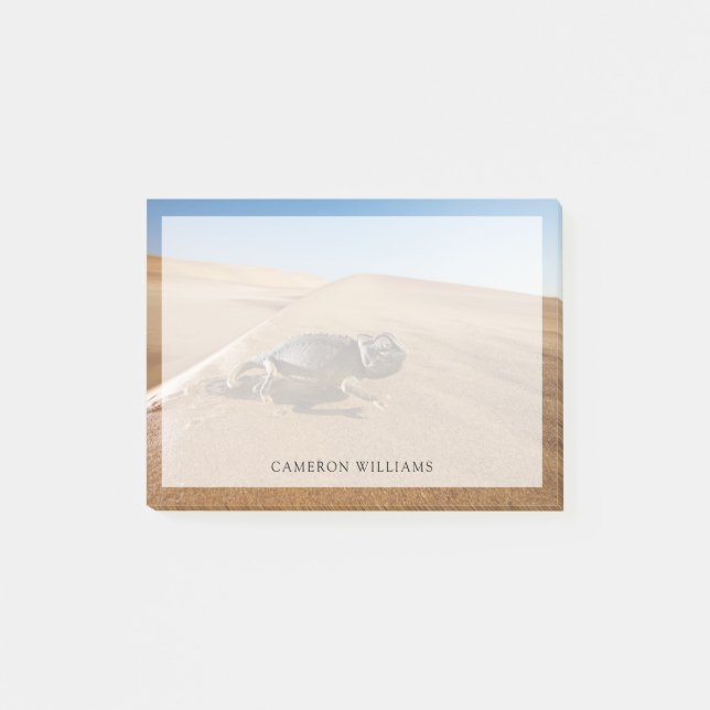 Bloco De Notas Desertos | Namaqua Chameleon no Deserto (Frente)