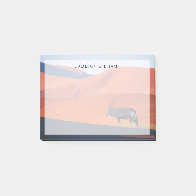 Bloco De Notas Desertos | Namib Desert Oryx (Frente)