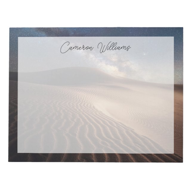 Bloco De Notas Desertos | Ordos City Mongólia China (Frente)