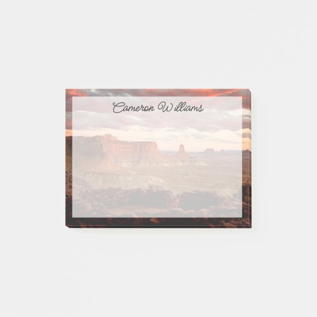 Bloco De Notas Desertos | Parque Nacional Canyonlands Utah (Frente)