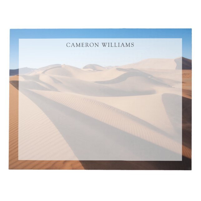 Bloco De Notas Desertos | Parque Nacional Namib Naukluft (Frente)