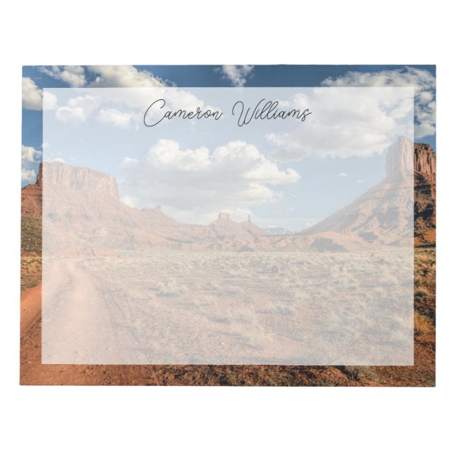 Bloco De Notas Desertos | Professor Valley Near Moab, Utah (Frente)