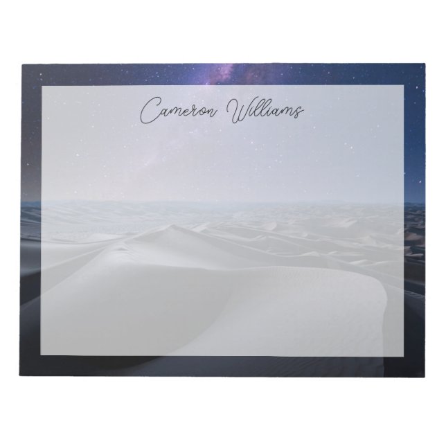 Bloco De Notas Desertos | Vazio Quarter Desert Abu Dhabi (Frente)