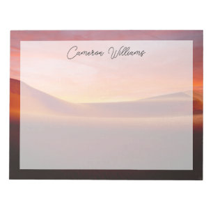 Bloco De Notas Deserts Rolling Desert Landscape