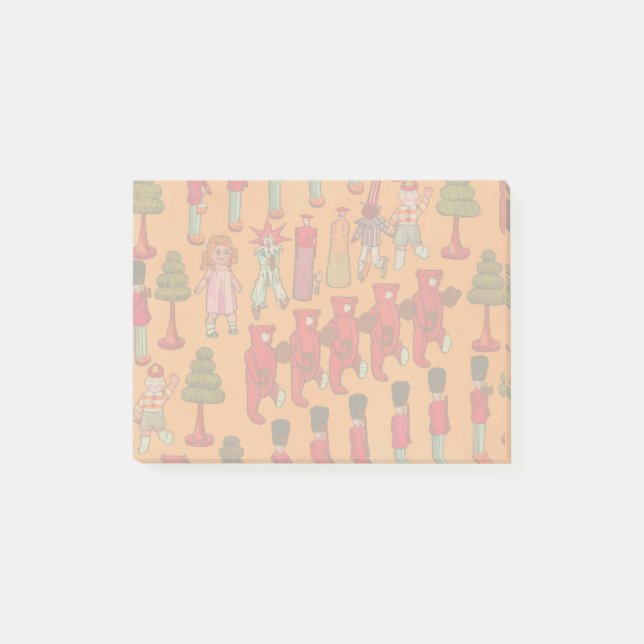 Bloco De Notas Desfile de Brinquedos de Natal Antigos 1907 Revist (Frente)