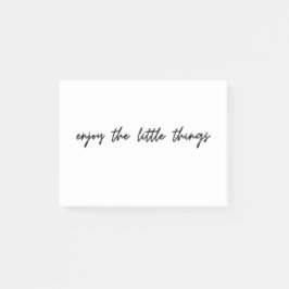 Bloco De Notas Desfrute das pequenas coisas