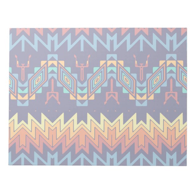 Bloco De Notas Design abstrato de design tribal (Frente)