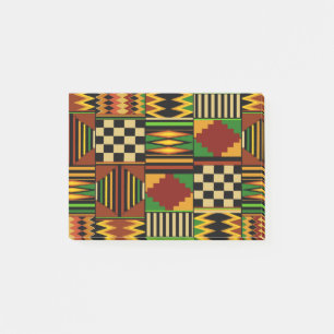 Bloco De Notas Design Africano de Tecido Kente Real
