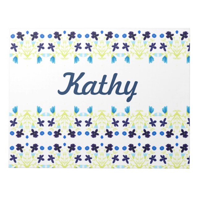Bloco De Notas Design azul (Frente)
