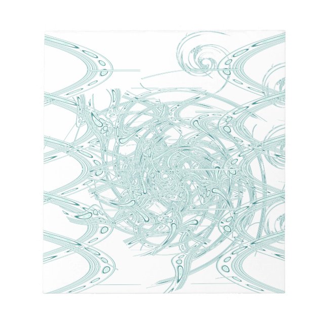 Bloco De Notas Design claro verde branco (Frente)