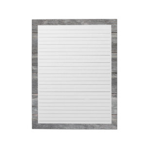 Bloco De Notas Design da borda de Barnwood do país alinhado
