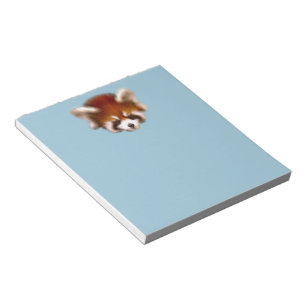Bloco De Notas Design da panda vermelha