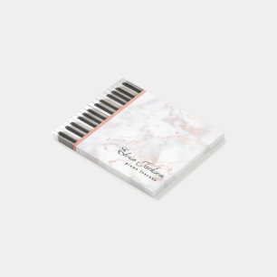Bloco De Notas design de aulas de piano