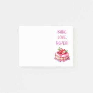 Bloco De Notas design de bolo doce