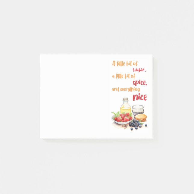 Bloco De Notas design de bolo doce (Frente)