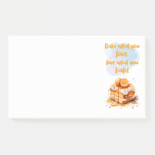Bloco De Notas design de bolo doce (Frente)