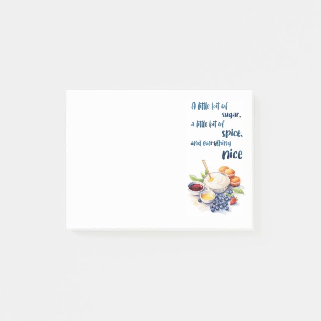 Bloco De Notas design de bolo doce (Frente)