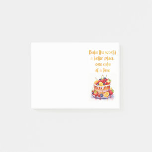 Bloco De Notas design de bolo doce